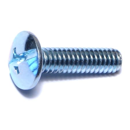 Midwest Fastener 1/4"-20 x 1 in Combination Phillips/Slotted Truss Machine Screw, Zinc Plated Steel, 100 PK 01984